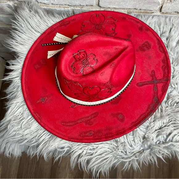 NWT Custom Hat “Dogwood Blooms” - Picture 6 of 9